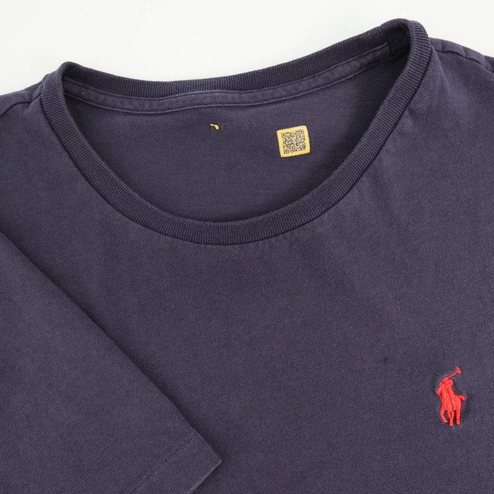 Mens Polo Ralph Lauren T-Shirt Red Pony Logo Crew Neck Casual Tee Fits Like M